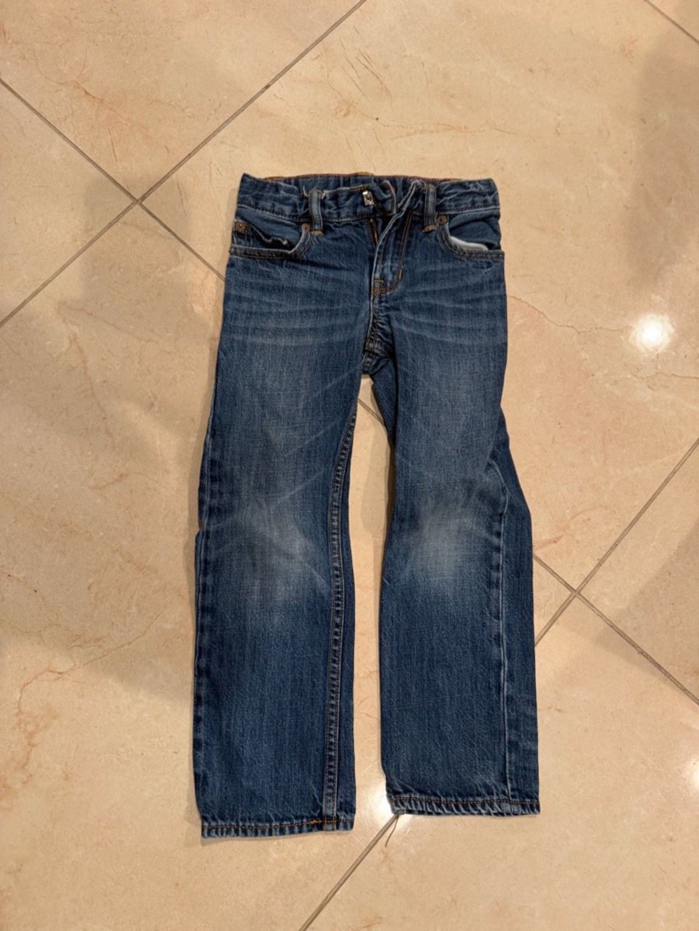 GAP Kids Denim Jeans with Orange Stitching - Dark Blue